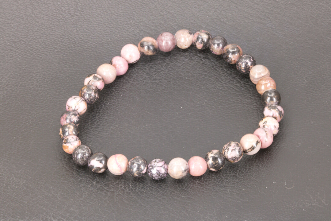Rhodolite Stretchy Bracelet 6 mm