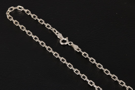 Anchor Cable Sterling Silver Chain 18 inch