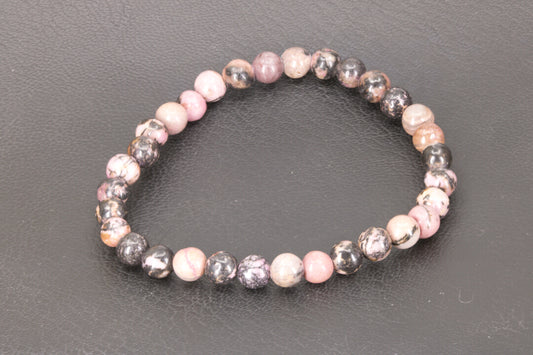 Rhodolite Stretchy Bracelet 6 mm