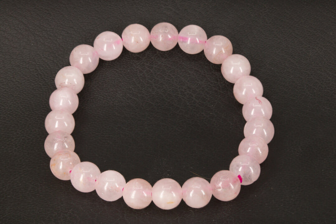 Rose Quartz Stretchy Bracelet 8 mm Sphere
