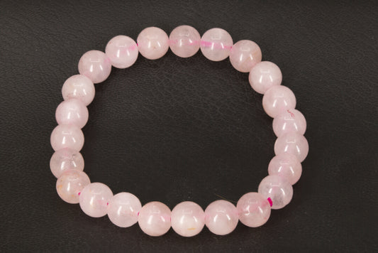 Rose Quartz Stretchy Bracelet 8 mm Sphere