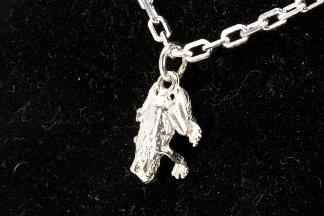 Sterling Silver Frog Pendant right side Photo