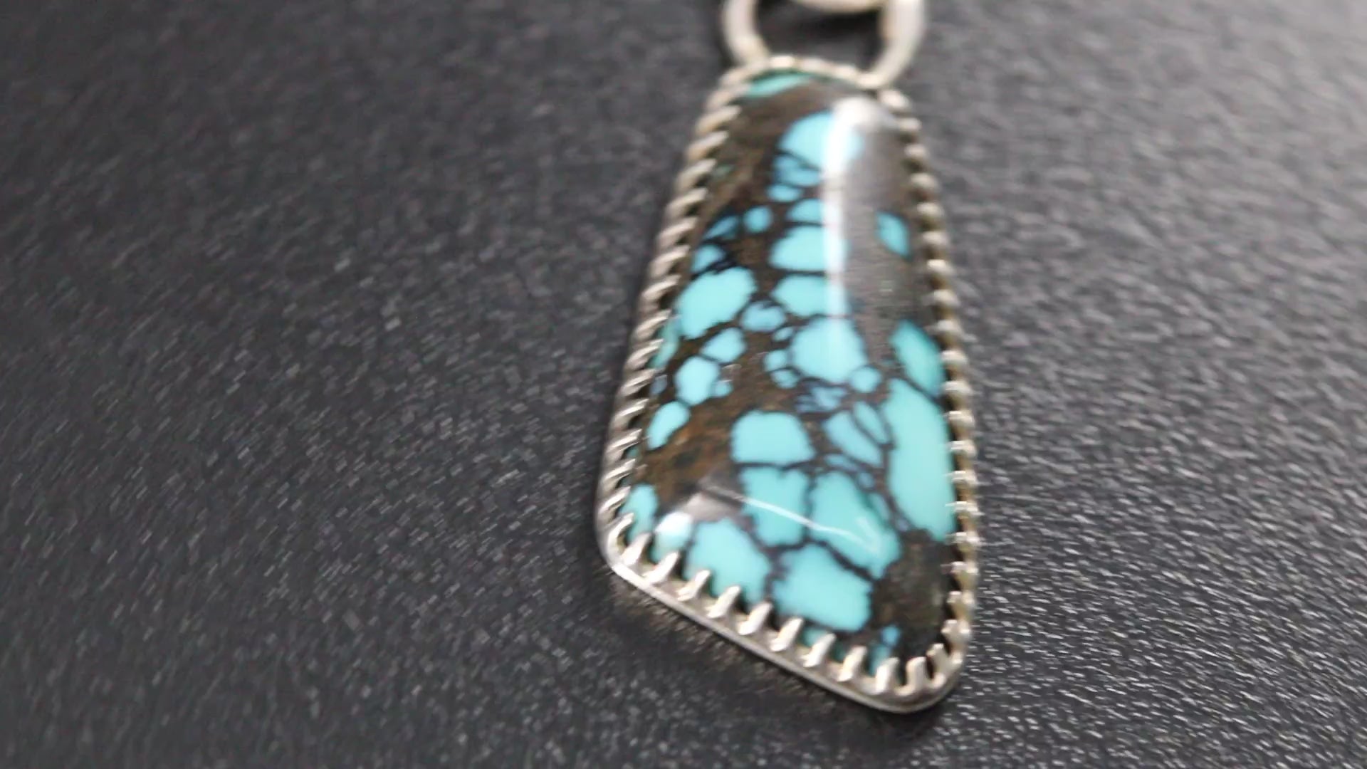 Hubei Turquoise Pendant set in Sterling Silver video