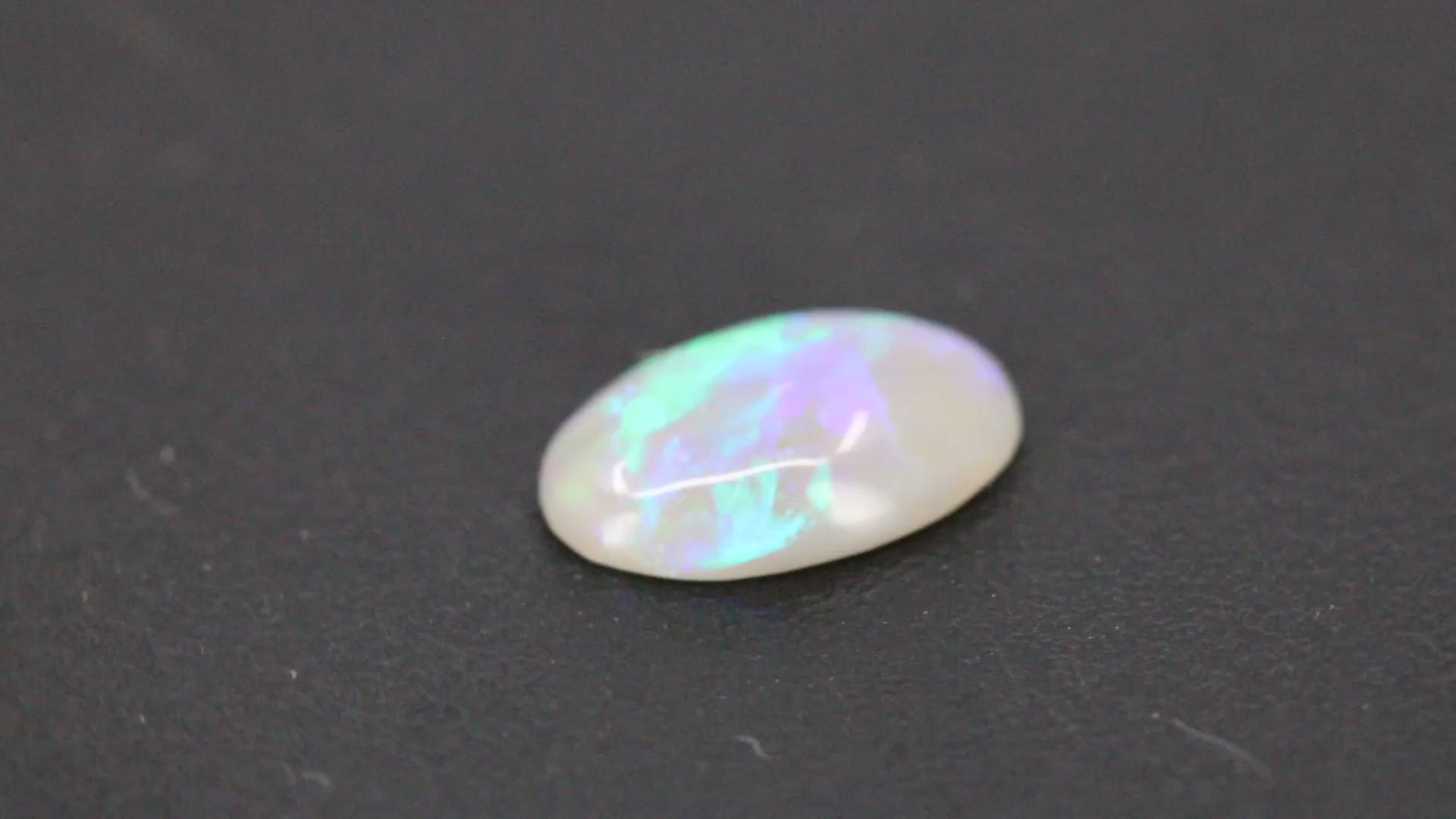 Lightning Ridge Gray Base Opal Cabochon video