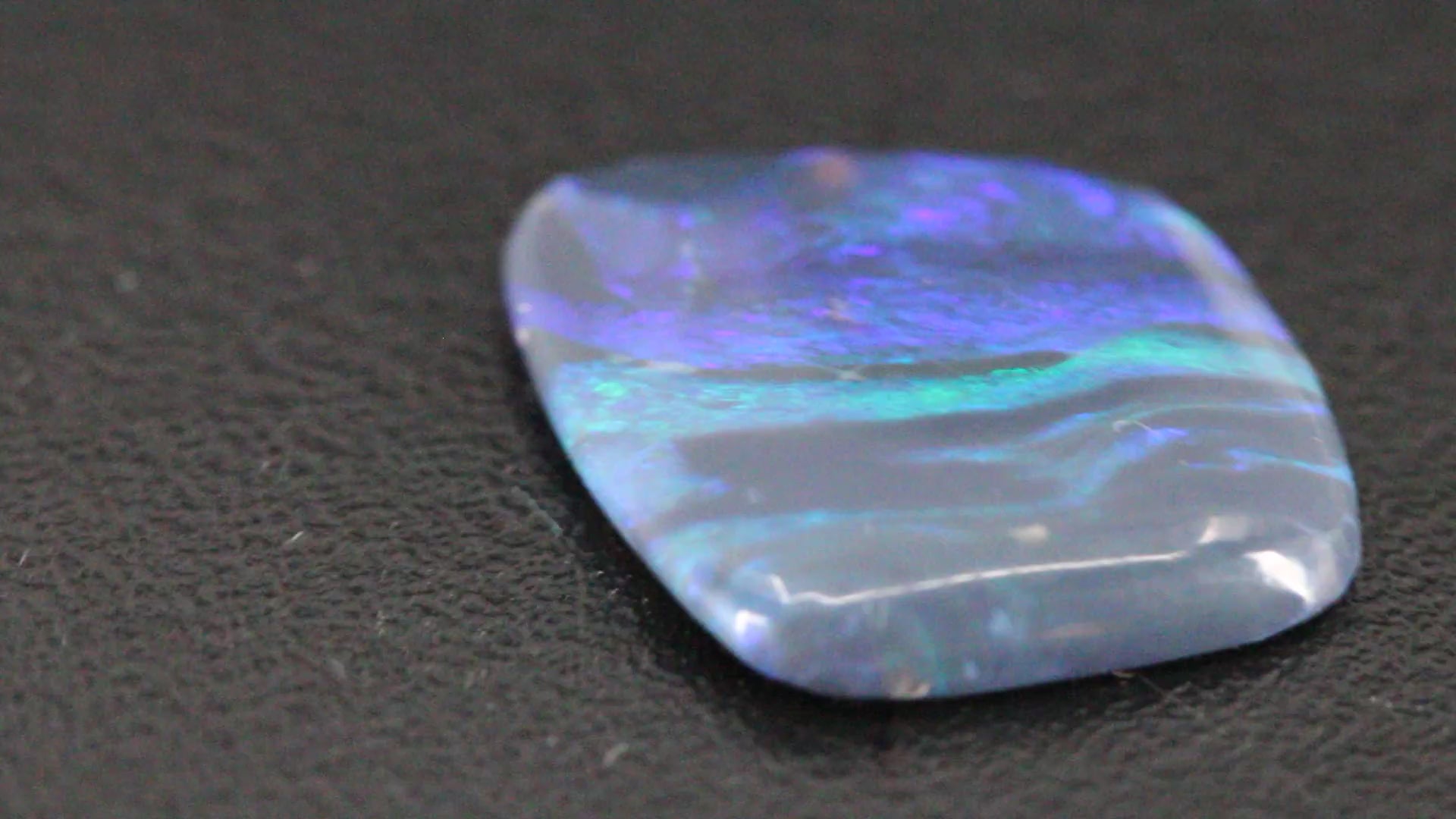 Lightning Ridge Black Opal Cabochon video