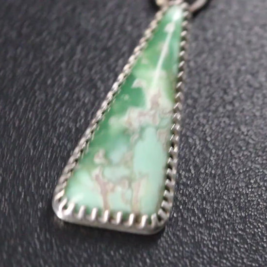 Lucin Variscite Pendant set in Sterling Silver video