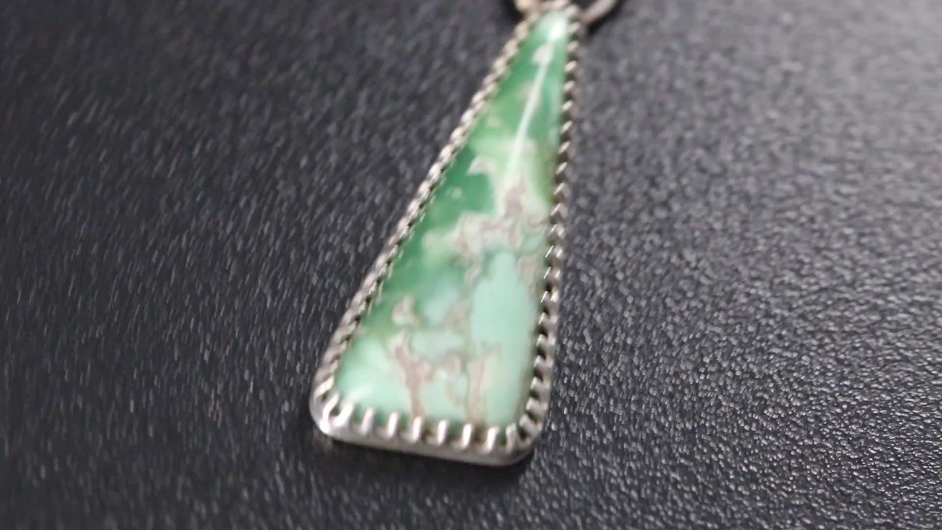 Lucin Variscite Pendant set in Sterling Silver video