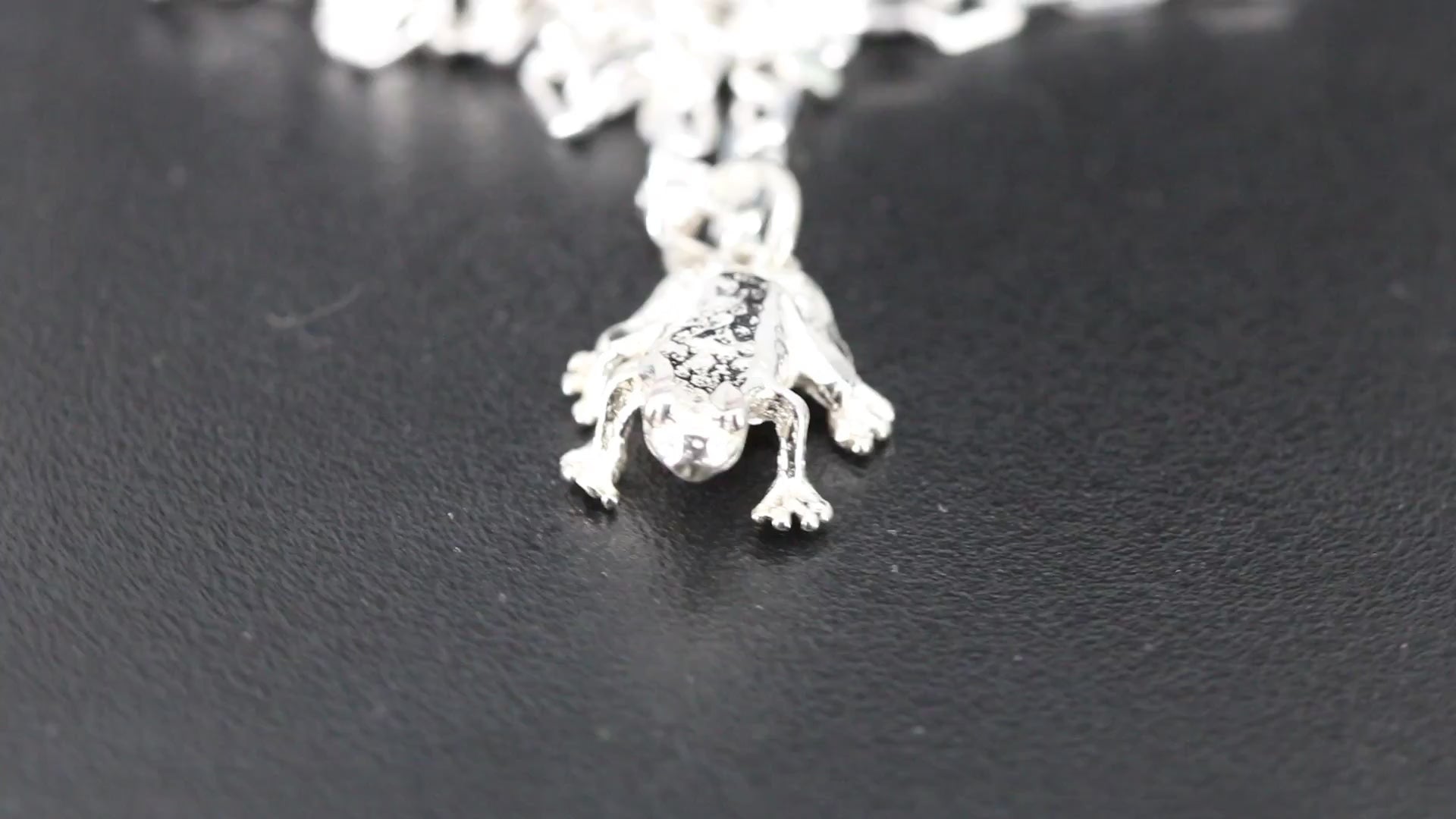 Sterling Silver Frog Pendant video